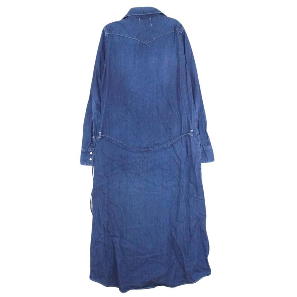 BLUE BLUE ブルーブルー デニム ウエスタン ワンピース インディゴブルー系 2【中古】