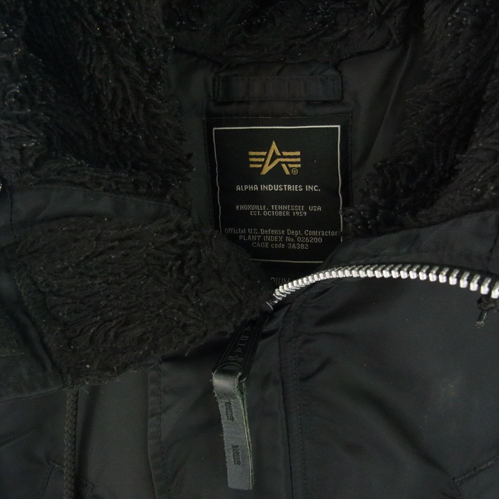 ALPHA アルファ レディース N-3B フライト ジャケット ブラック系 M【中古】
