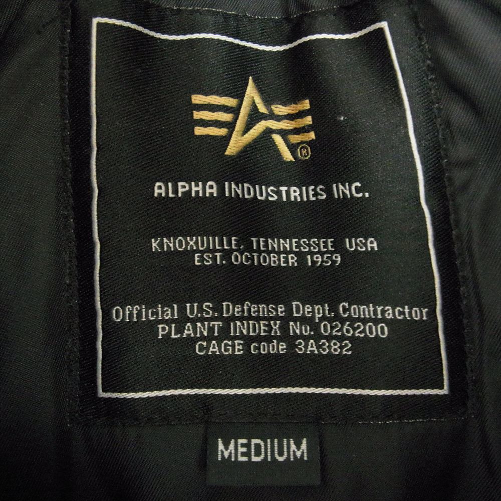 ALPHA アルファ レディース N-3B フライト ジャケット ブラック系 M【中古】