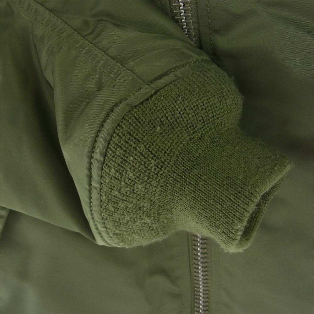 ALPHA アルファ レディース MA-1 フライト ジャケット モスグリーン系 M【中古】