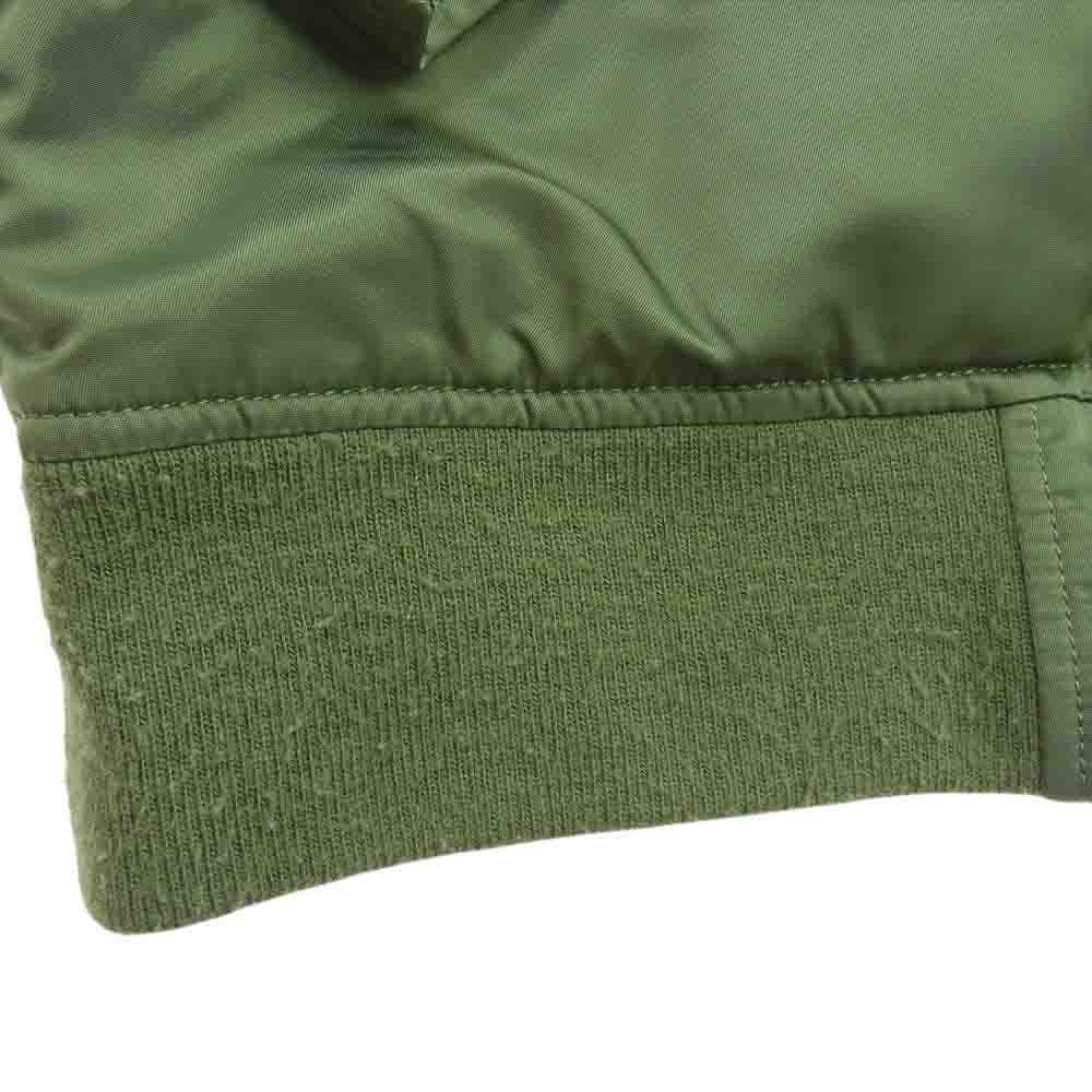 ALPHA アルファ レディース MA-1 フライト ジャケット モスグリーン系 M【中古】