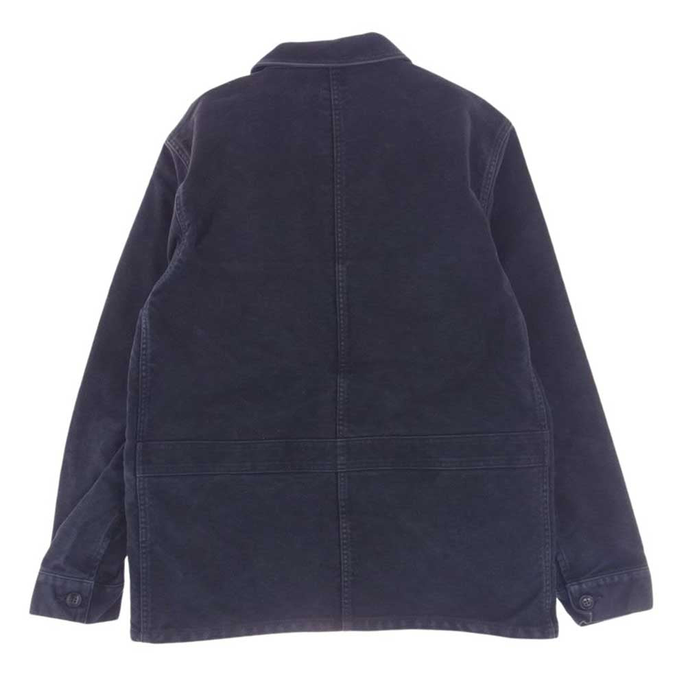 FOB FACTORY エフオービーファクトリー COTTON MOLESKIN コットン モールスキン カバーオール ワーク ジャケット ネイビー系 L【中古】