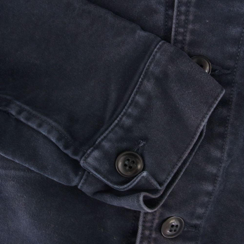 FOB FACTORY エフオービーファクトリー COTTON MOLESKIN コットン モールスキン カバーオール ワーク ジャケット ネイビー系 L【中古】