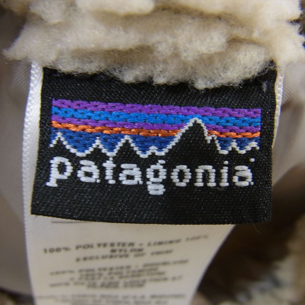 patagonia パタゴニア 11AW 65617 11年製 Kids Retro-X Vest  キッズ レトロ エックス フリース ベスト オフホワイト系 Kids L (12)【中古】