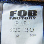 FOB FACTORY エフオービーファクトリー F151 セルヴィッジ XX5P デニム パンツ ジーンズ インディゴブルー系 30【中古】