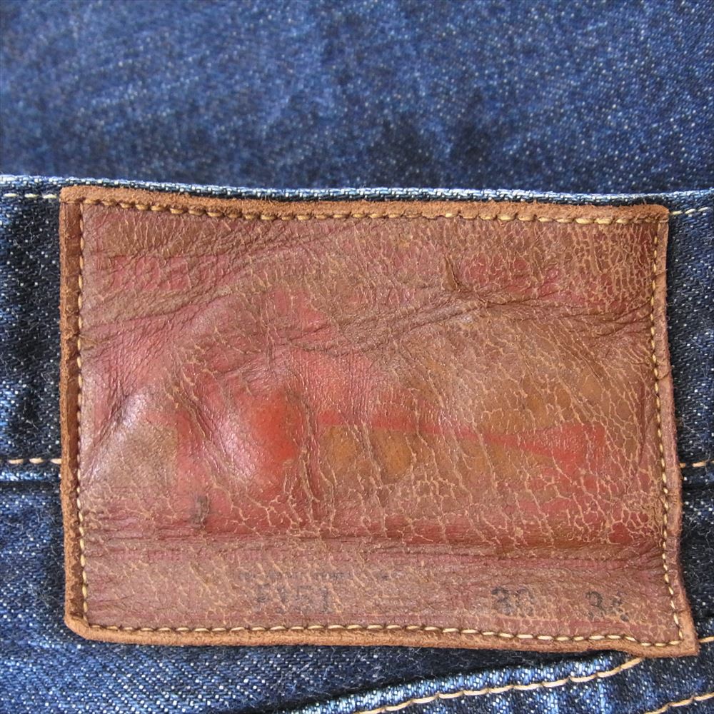 FOB FACTORY エフオービーファクトリー F151 セルヴィッジ XX5P インディゴ デニム パンツ ジーンズ  W30 インディゴブルー系 30【中古】