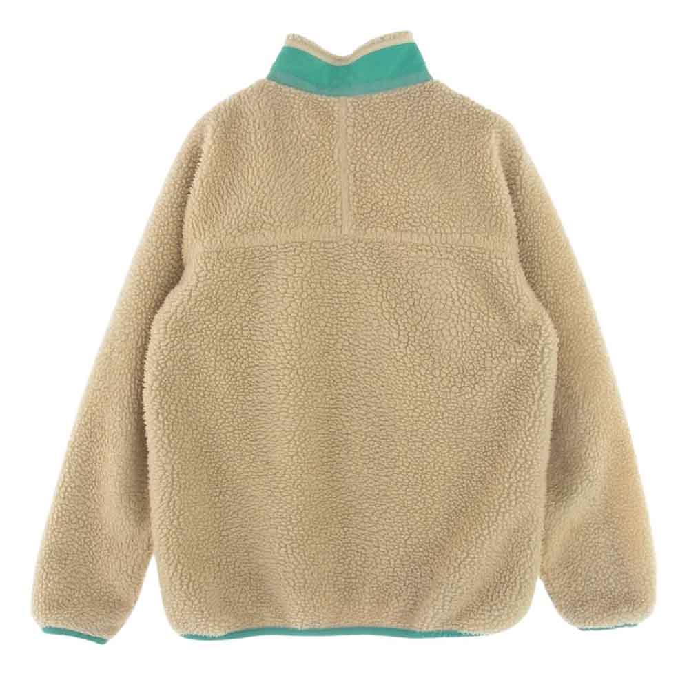 patagonia パタゴニア 11AW 65643 11年製 Kids Retro-X Jacket キッズ レトロX ボア フリース レトロパイル ジャケット  オフホワイト系 Kids XL (14)【中古】