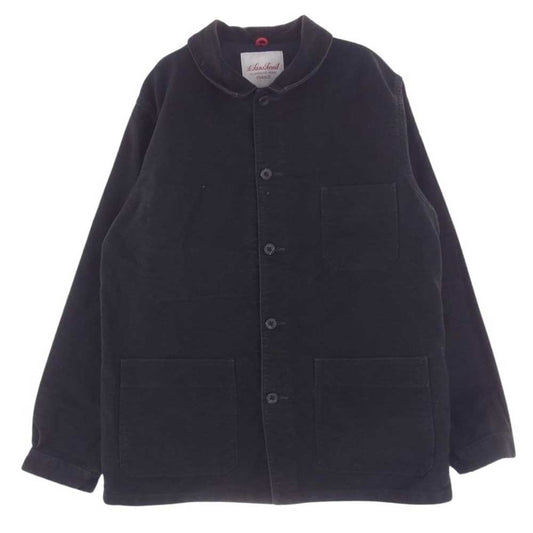 ルサンパレイユ COTTON MOLESKIN TRADITIONAL COVERALL コットン モールスキン トラディショナル カバーオール ジャケット ブラック系 40【中古】