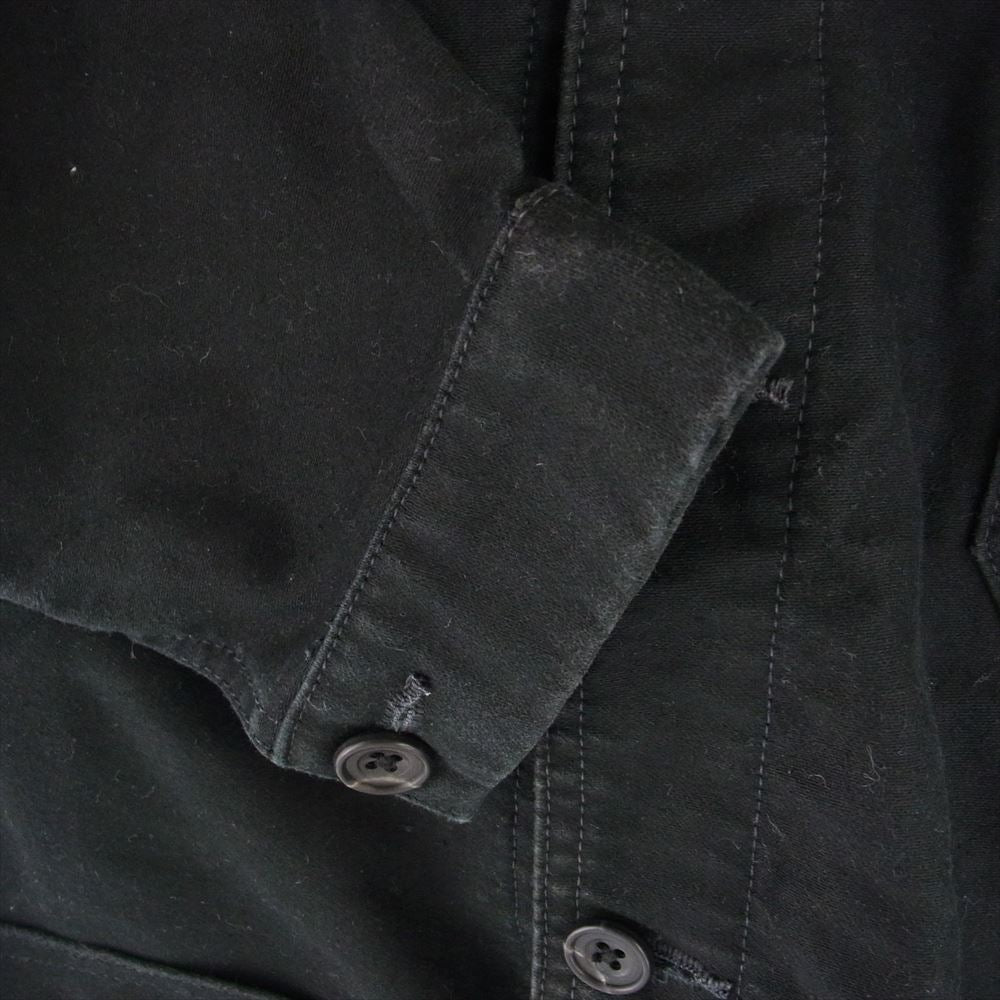 ルサンパレイユ COTTON MOLESKIN TRADITIONAL COVERALL コットン モールスキン トラディショナル カバーオール ジャケット ブラック系 40【中古】