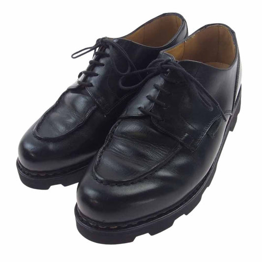Paraboot パラブーツ CHAMBORD シャンボード Uチップ リスレザー シューズ ブラック系 5.5【中古】
