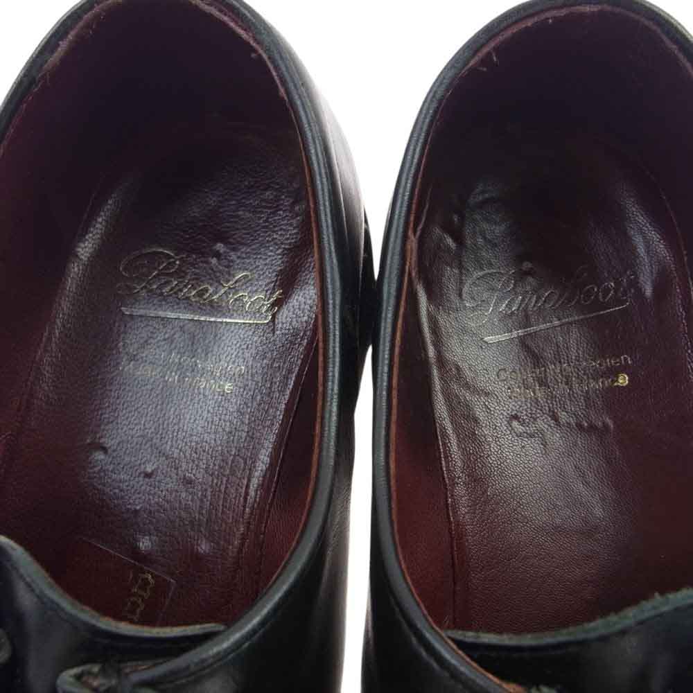 Paraboot パラブーツ MICHAEL ミカエル リスレザー  チロリアン シューズ ブラック系 40【中古】