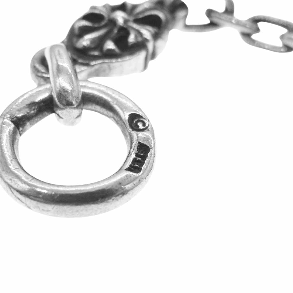 GABOR ガボール Gaboratory International ガボラトリーインターナショナル ギャランティ付属 クロスオーバル スカルTバー ネックレスチェーン シルバー系【中古】