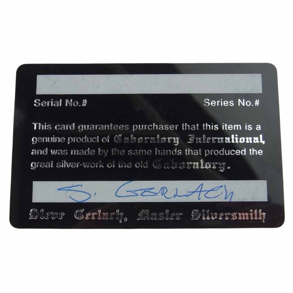 GABOR ガボール Gaboratory International ガボラトリーインターナショナル ギャランティ付属 クロスオーバル スカルTバー ネックレスチェーン シルバー系【中古】