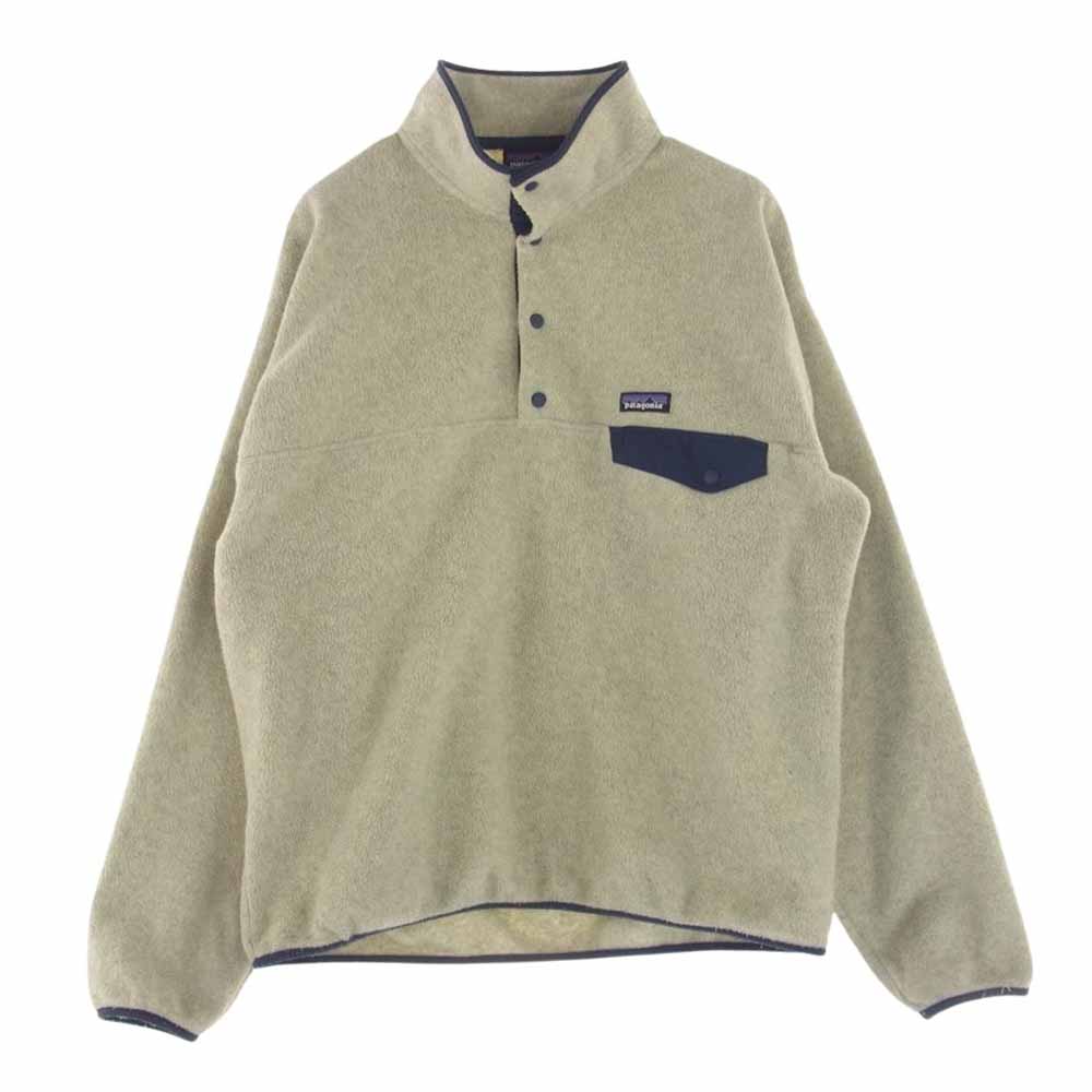 patagonia パタゴニア 20AW 25580FA20 SYNCHILLA シンチラスナップ プルオーバー フリース ジャケット  オフホワイト系 L【中古】