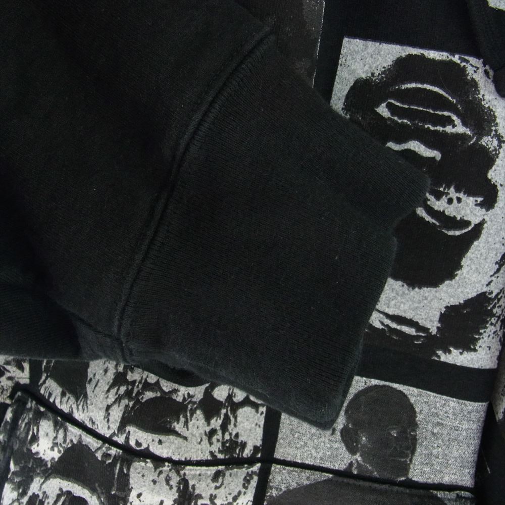 Supreme シュプリーム 21AW Collage Grid Hooded Sweatshirt  コラージュ グリッド フーデッド スウェットシャツ ブラック系 L【中古】