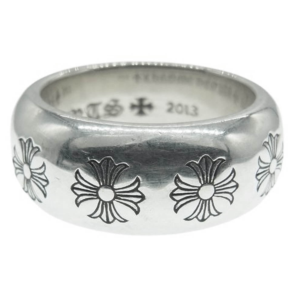 CHROME HEARTS クロムハーツ（原本無） RND 10mm ラウンド リング CHプラス シルバー系 18号【中古】