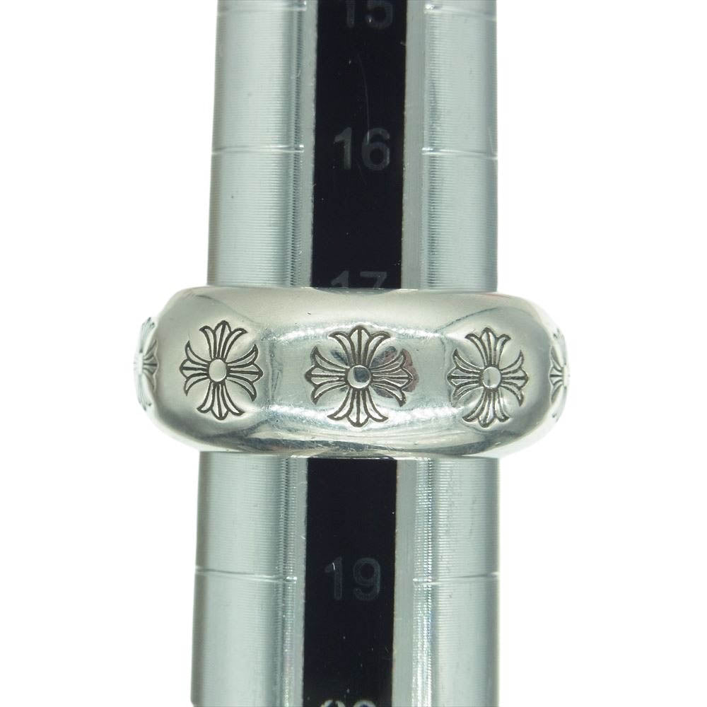 CHROME HEARTS クロムハーツ（原本無） RND 10mm ラウンド リング CHプラス シルバー系 18号【中古】