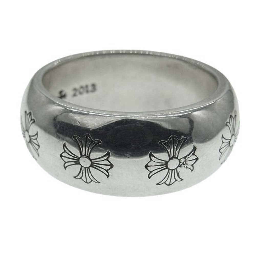 CHROME HEARTS クロムハーツ（原本無） RND 10mm ラウンド リング CHプラス シルバー系 22号【中古】