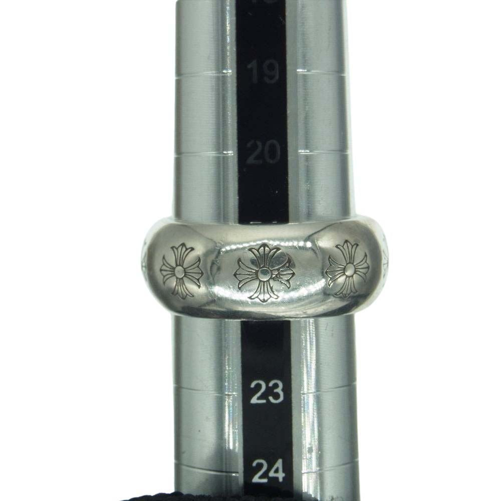 CHROME HEARTS クロムハーツ（原本無） RND 10mm ラウンド リング CHプラス シルバー系 22号【中古】