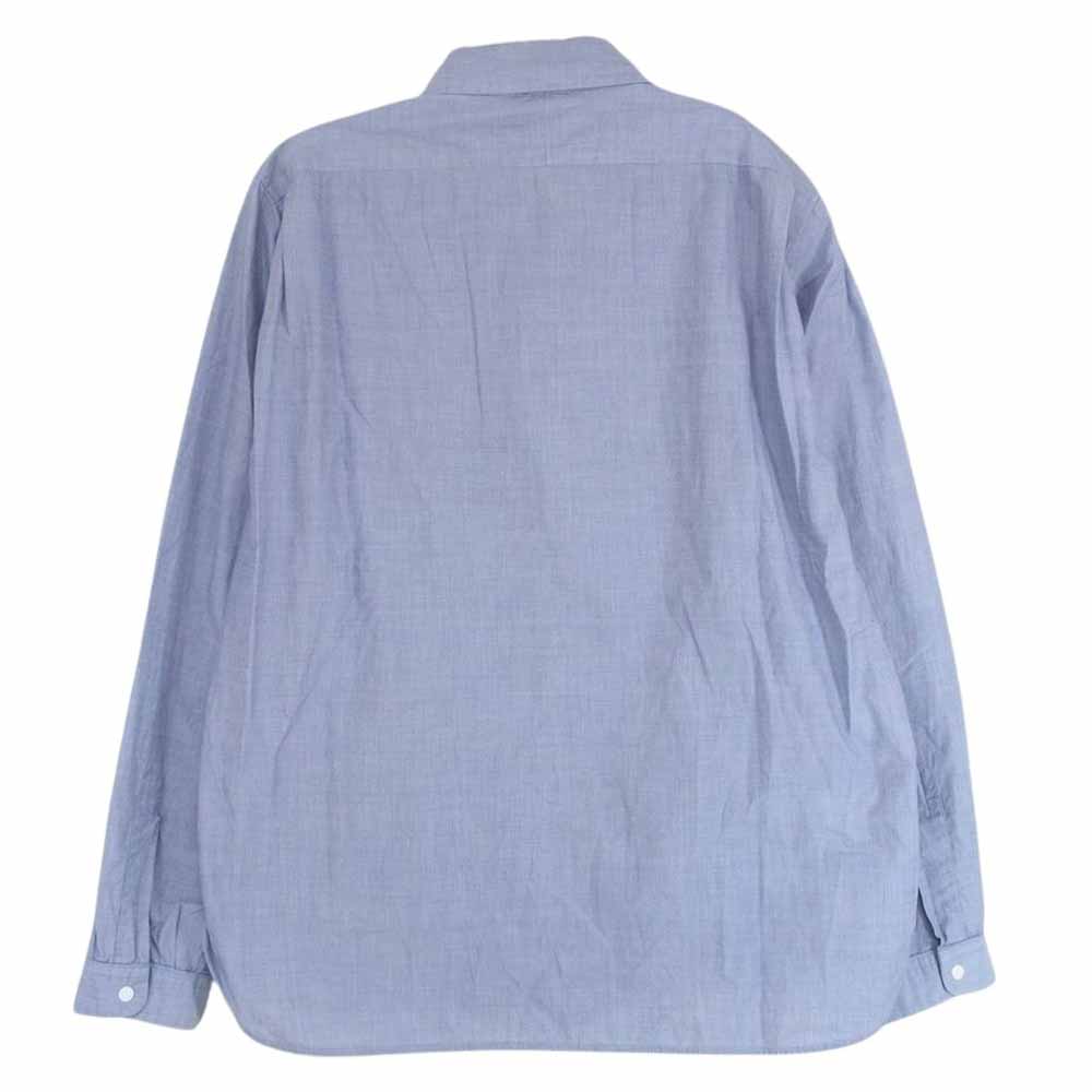 YAECA ヤエカ 14113 COMFORT SHIRT コンフォート スナップボタン シャツ ブルー系 M【中古】