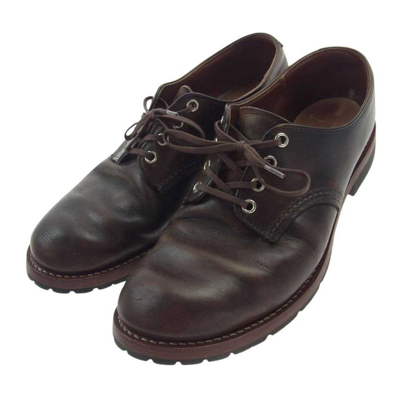 RED WING レッドウィング WORK OXFORD Round toe ワーク オックスフォード ラウンドトゥ シューズ ソールカスタム ブラウン系 27.5cm【中古】