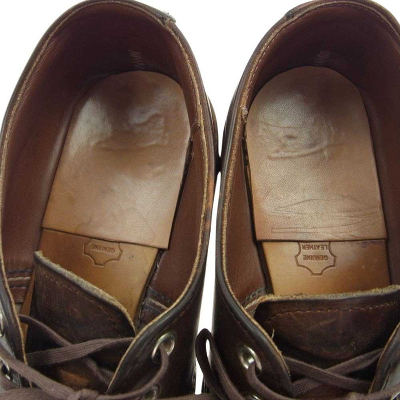 RED WING レッドウィング WORK OXFORD Round toe ワーク オックスフォード ラウンドトゥ シューズ ソールカスタム ブラウン系 27.5cm【中古】