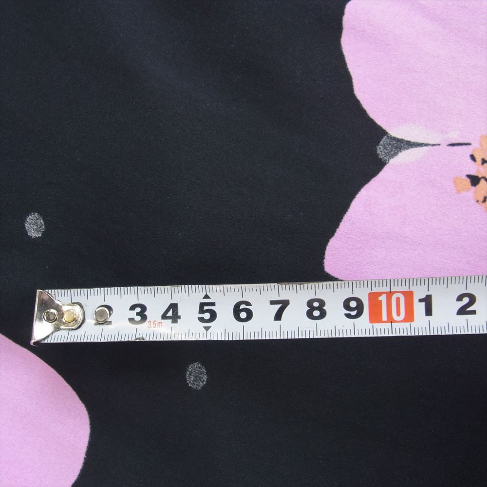 Kate Spade ケイトスペード フラワー 花柄 半袖 ワンピース ブラック系【中古】