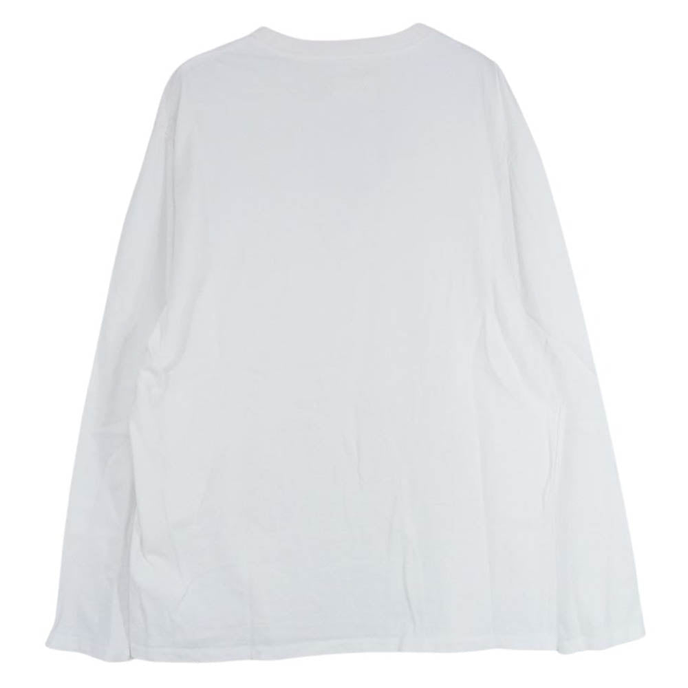 FEAR OF GOD フィアオブゴッド FOG ESSENTIALS ロゴ プリント 長袖 カットソー ホワイト系 S【中古】
