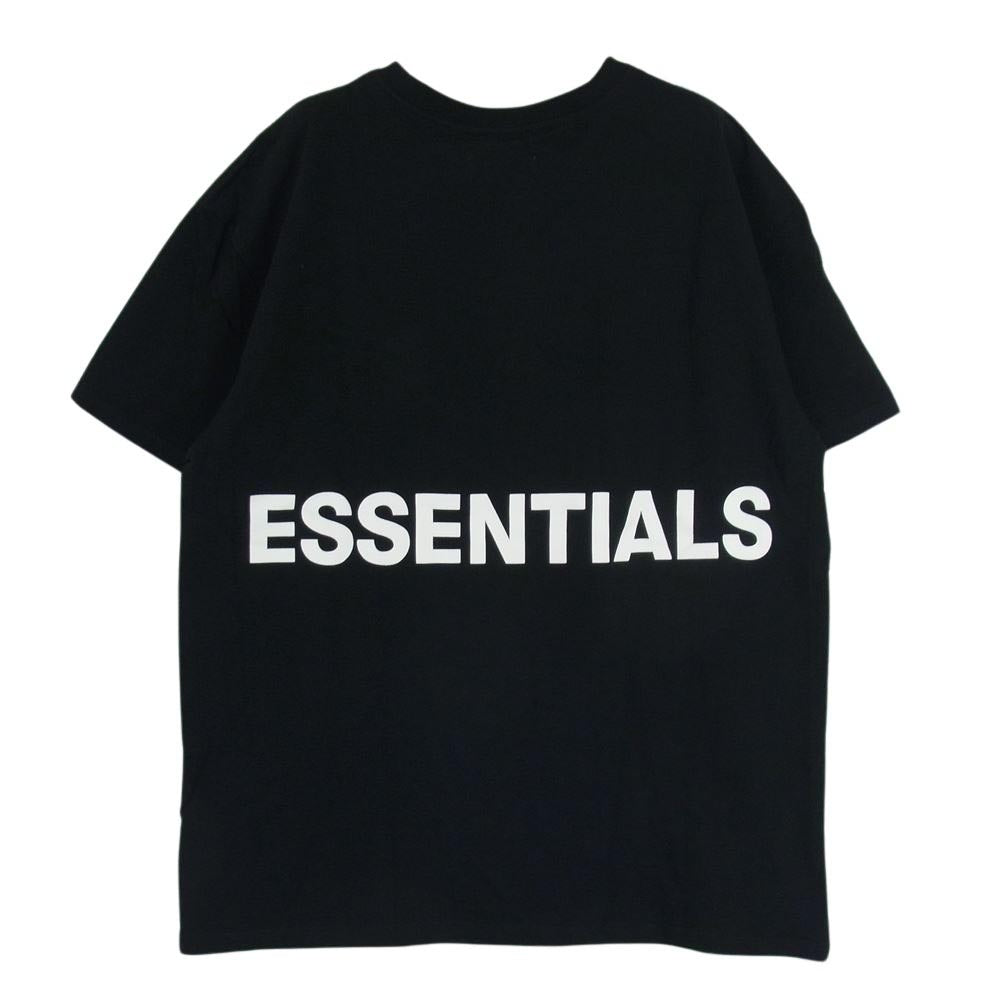 FEAR OF GOD フィアオブゴッド FOG ESSENTIALS ロゴ バックプリント 半袖 Tシャツ ブラック系 S【中古】