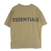 FEAR OF GOD フィアオブゴッド FOG ESSENTIALS リフレクティブ ロゴ バックプリント 半袖 Tシャツ デザート カーキ系 S【中古】
