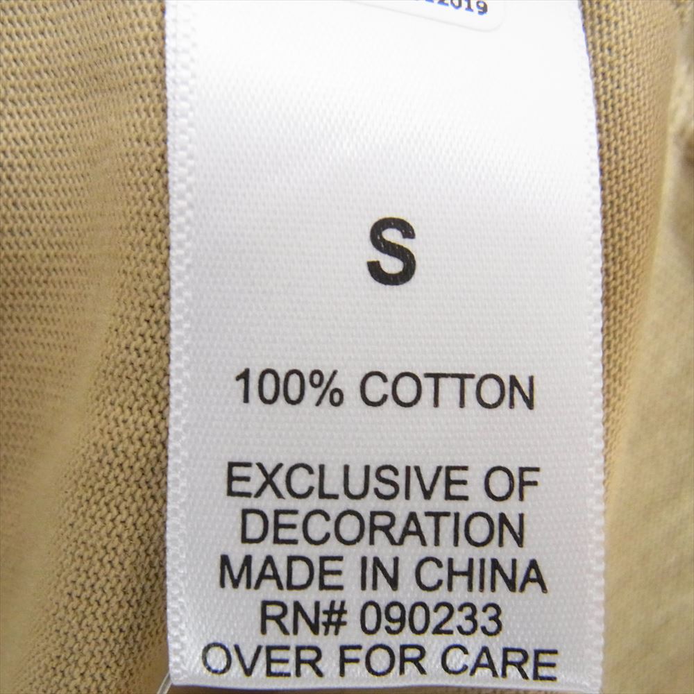 FEAR OF GOD フィアオブゴッド FOG ESSENTIALS リフレクティブ ロゴ バックプリント 半袖 Tシャツ デザート カーキ系 S【中古】