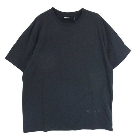 FEAR OF GOD フィアオブゴッド FOG ESSENTIALS リフレクティブ ロゴ バックプリント 半袖 Tシャツ ブラック系 L【中古】