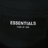 FEAR OF GOD フィアオブゴッド FOG ESSENTIALS リフレクティブ ロゴ バックプリント 半袖 Tシャツ ブラック系 L【中古】