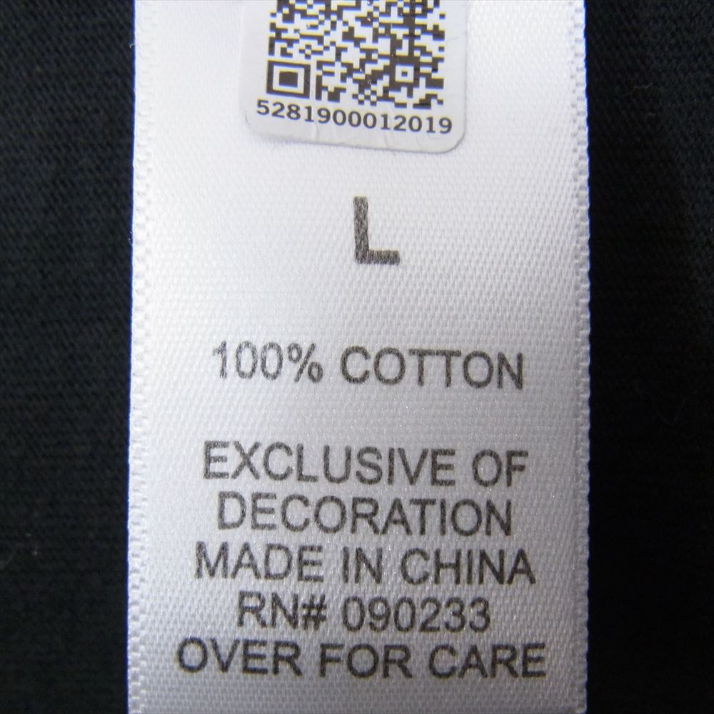 FEAR OF GOD フィアオブゴッド FOG ESSENTIALS リフレクティブ ロゴ バックプリント 半袖 Tシャツ ブラック系 L【中古】