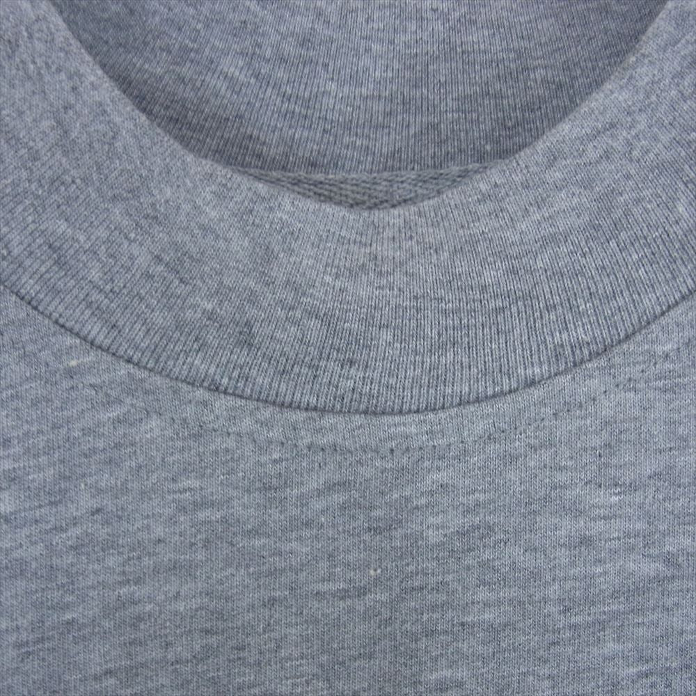 FEAR OF GOD フィアオブゴッド FOG ESSENTIALS リフレクティブ ロゴ バックプリント ハイネック 長袖 カットソー グレー系 L【中古】