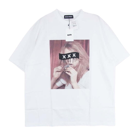 ゴッドセレクショントリプルエックス GX-A23-ST-13 ガール プリント 半袖 Tシャツ ホワイト系 XL【新古品】【未使用】【中古】
