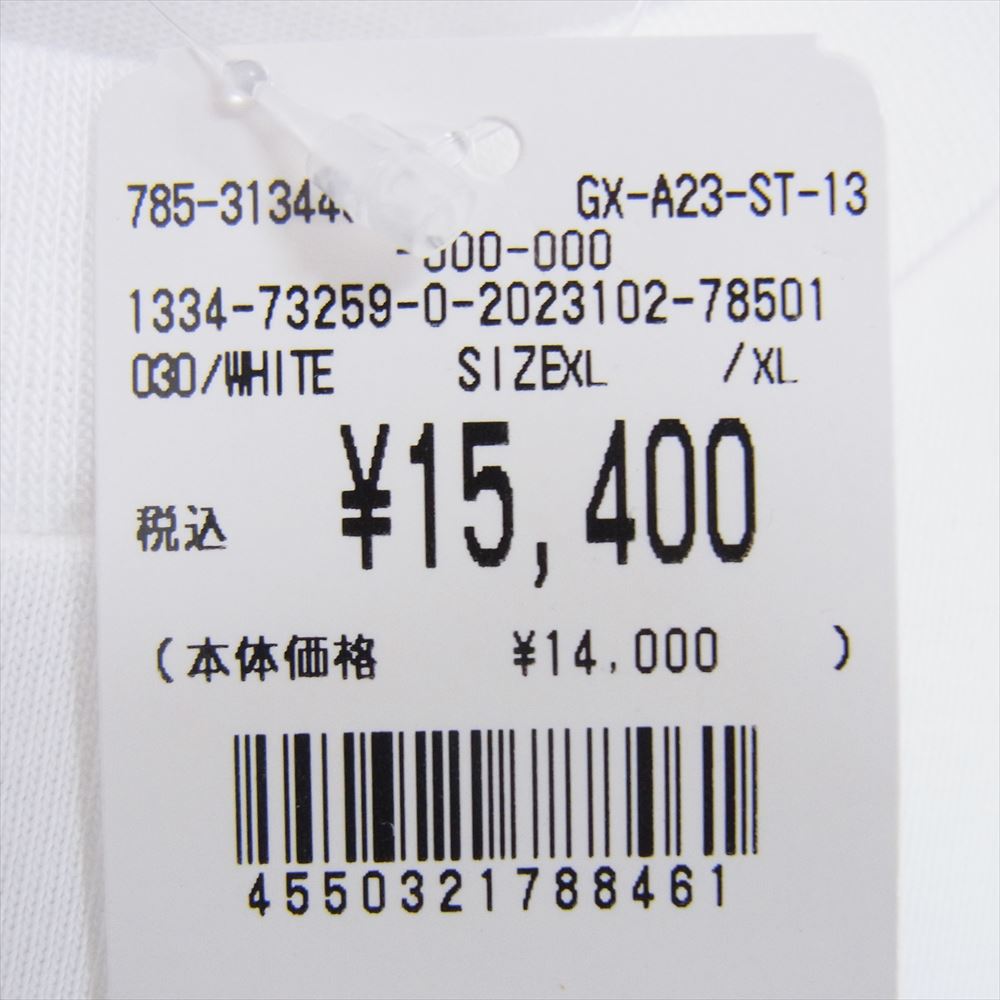 ゴッドセレクショントリプルエックス GX-A23-ST-13 ガール プリント 半袖 Tシャツ ホワイト系 XL【新古品】【未使用】【中古】