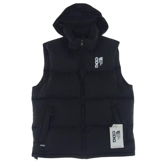 COMME des GARCONS コムデギャルソン ND52310CD × THE NORTHFACE Nuptse Vest ノース フェイス  ヌプシ ベスト ブラック系 S【新古品】【未使用】【中古】