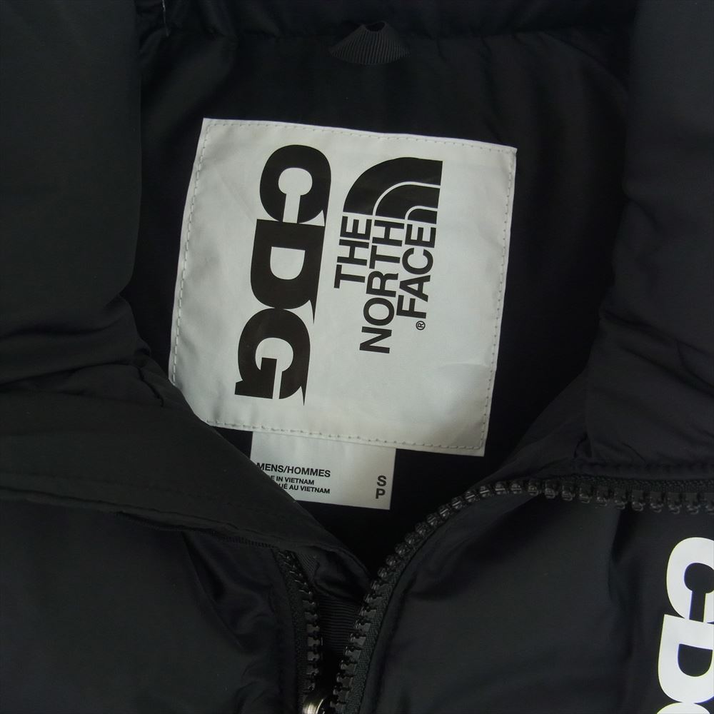 COMME des GARCONS コムデギャルソン ND52310CD × THE NORTHFACE Nuptse Vest ノース フェイス  ヌプシ ベスト ブラック系 S【新古品】【未使用】【中古】