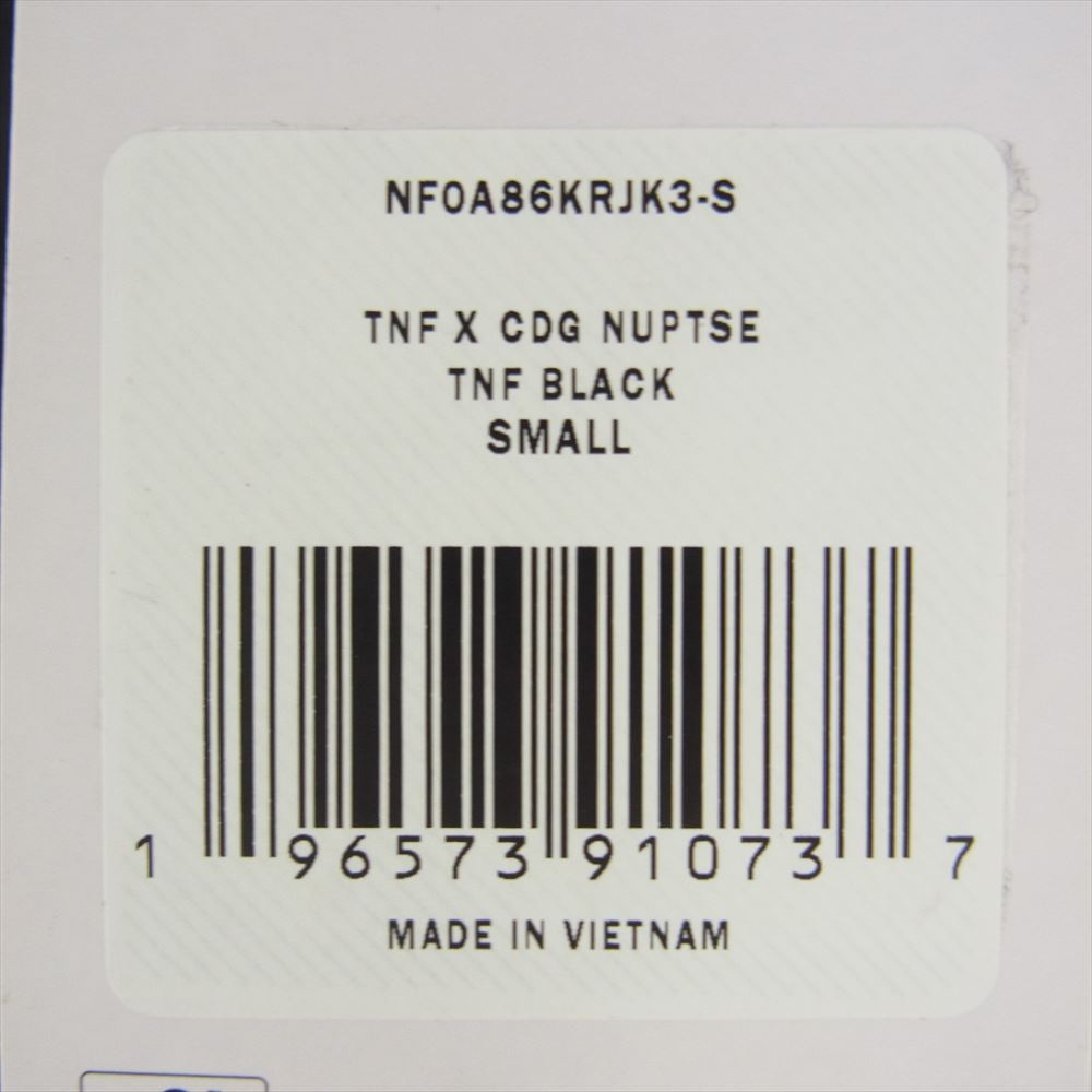 COMME des GARCONS コムデギャルソン ND52310CD × THE NORTHFACE Nuptse Vest ノース フェイス  ヌプシ ベスト ブラック系 S【新古品】【未使用】【中古】