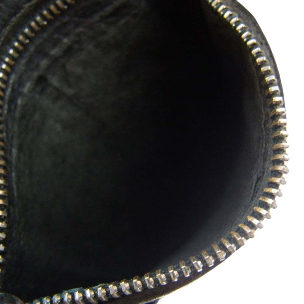 CHROME HEARTS クロムハーツ（原本無） 3FOLD スリーフォールド クロスボールボタン 三つ折り ウォレット ブラック系【中古】