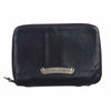 CHROME HEARTS クロムハーツ（原本無） BANK ROBBER バンクローバー 3セメタリークロスパッチ ラウンドジップ ウォレット  ブラック系【中古】