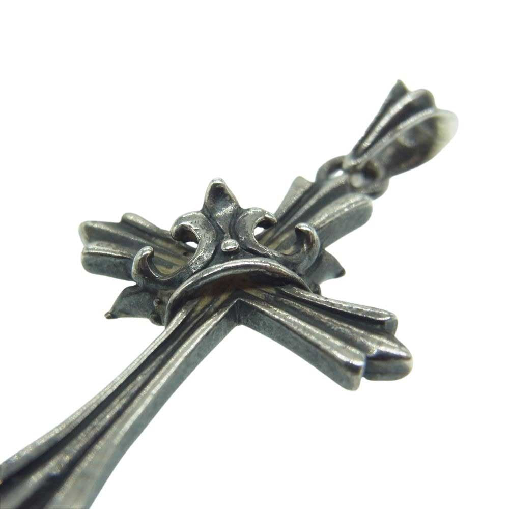 ROYAL ORDER ロイヤルオーダー クラウンド クロス ペンダント トップ シルバー系【中古】