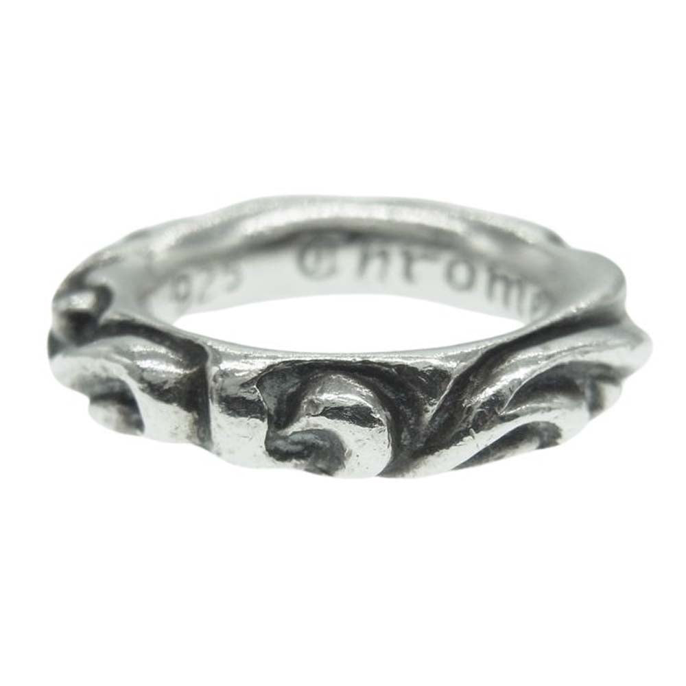 CHROME HEARTS クロムハーツ（原本無） SCRL BAND スクロール バンド リング シルバー系 10号【中古】