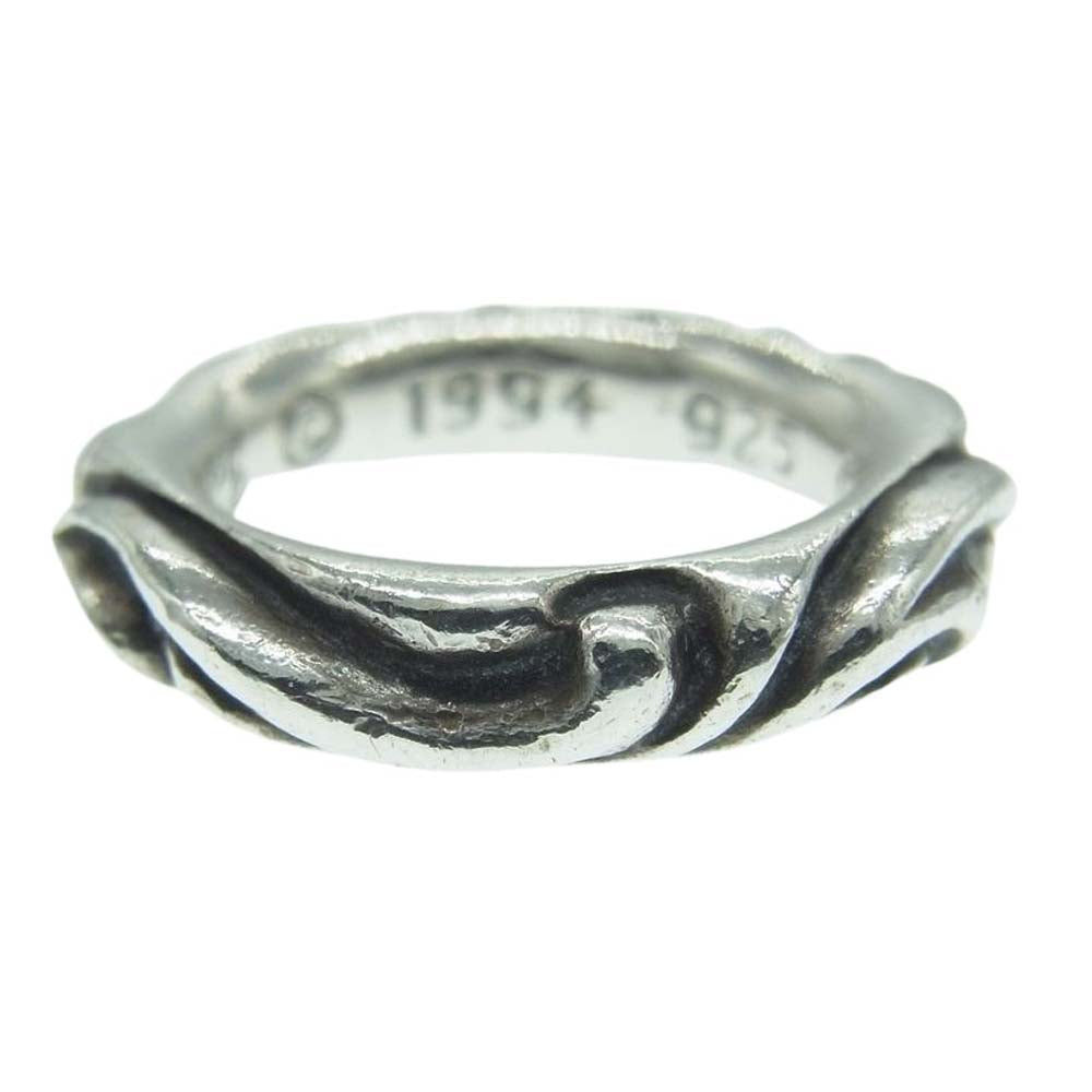 CHROME HEARTS クロムハーツ（原本無） SCRL BAND スクロール バンド リング シルバー系 10号【中古】