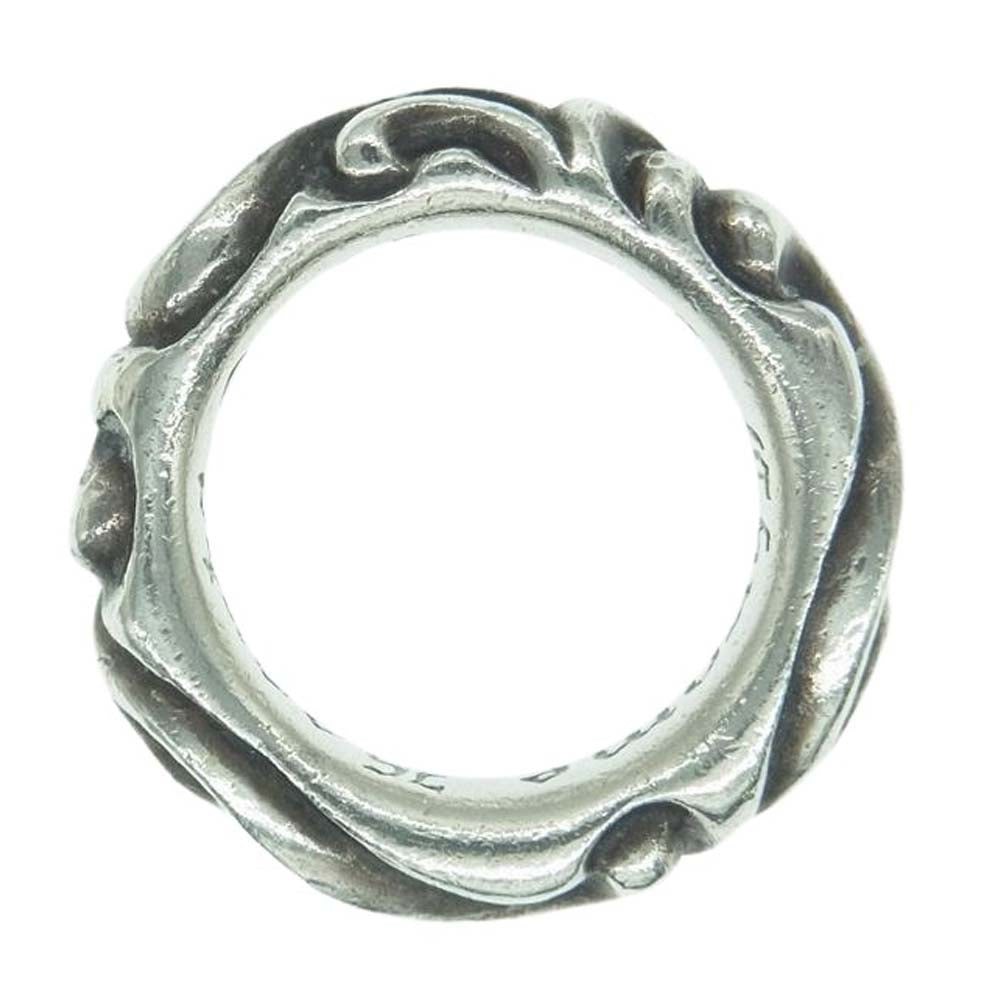 CHROME HEARTS クロムハーツ（原本無） SCRL BAND スクロール バンド リング シルバー系 10号【中古】