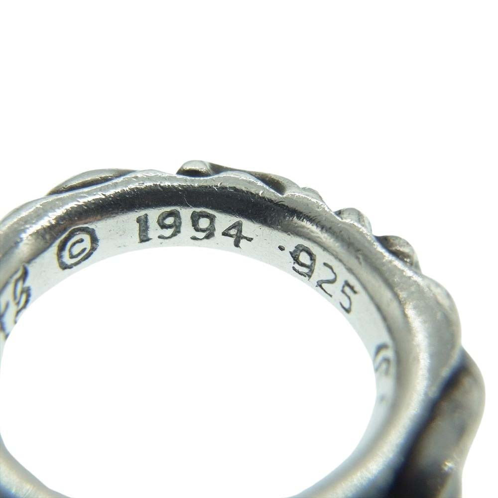 CHROME HEARTS クロムハーツ（原本無） SCRL BAND スクロール バンド リング シルバー系 10号【中古】