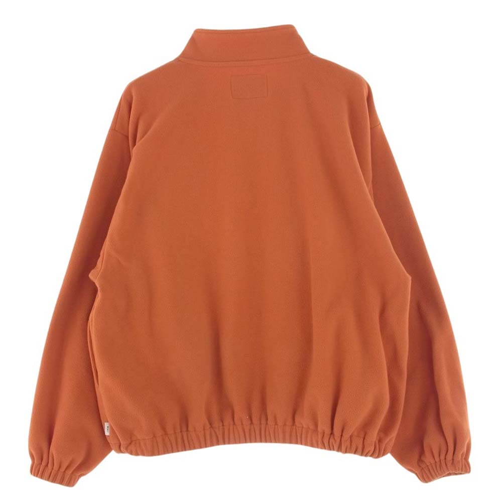 WTAPS ダブルタップス 23AW 232ATDT-CSM33 DEPST SWEATER POLY FORTLESS ハーフジップ フリース  オレンジ系 X 03【中古】