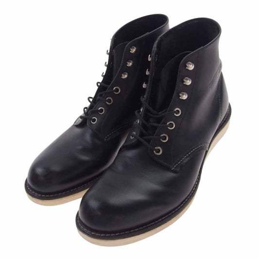 RED WING レッドウィング 8165 6inch PLAIN TOE プレーントゥ アイリッシュセッター ブーツ ブラック系 US10D【中古】
