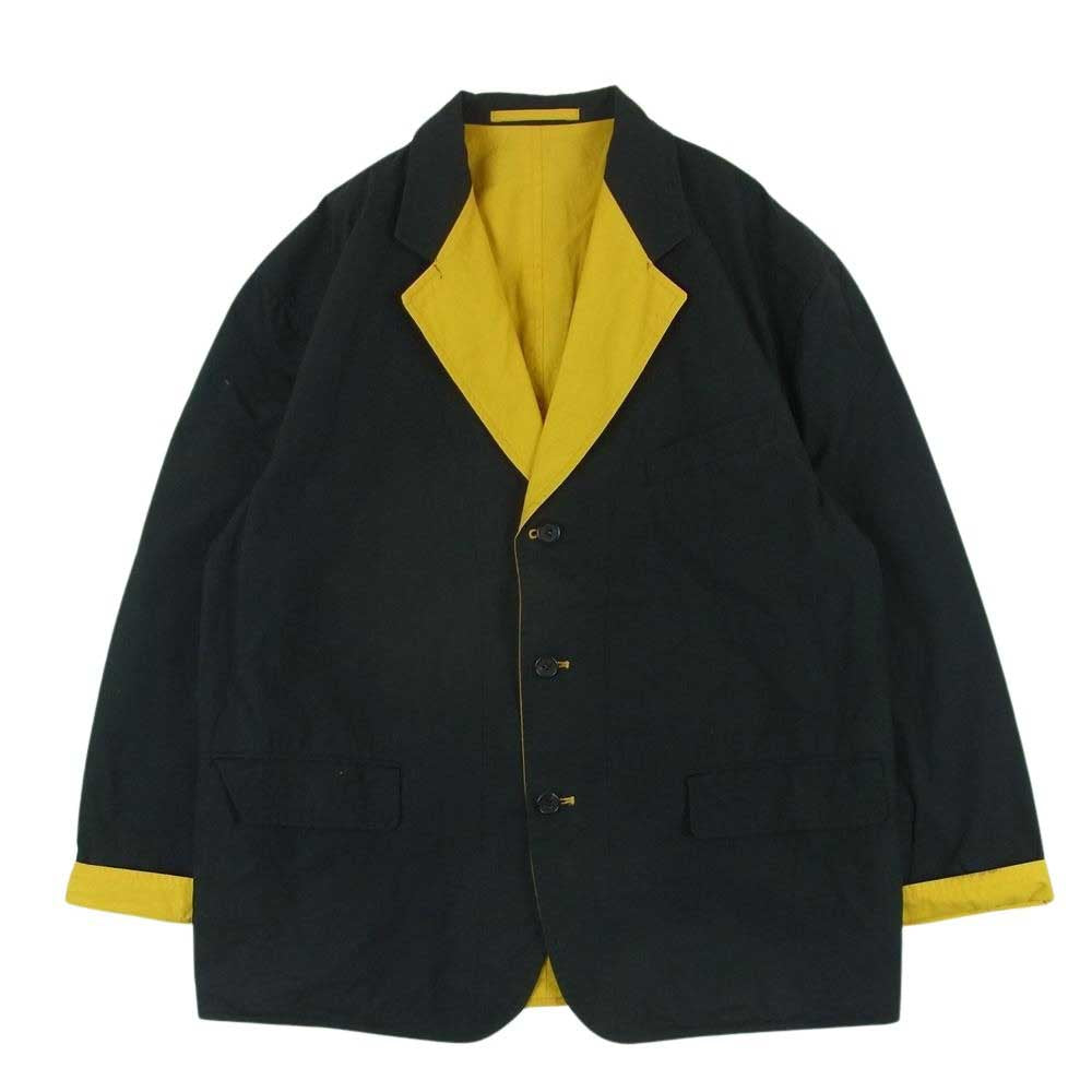 COMME des GARCONS HOMME PLUS コムデギャルソンオムプリュス AD1989 AD1989 アーカイブ ヴィンテージプリュス PJ-111080 リバーシブル コットン テーラードジャケット イエロー系 M【中古】